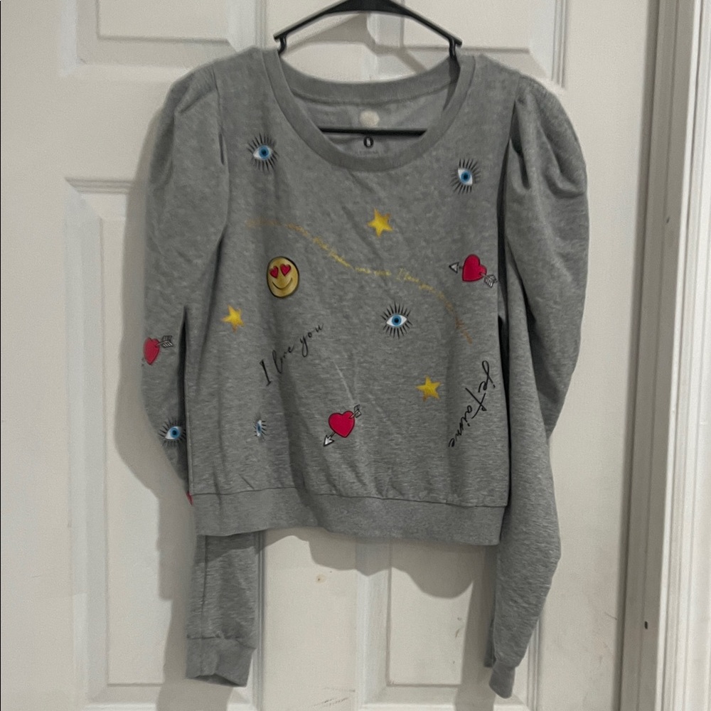 Gray Graphic Women's Sweater
